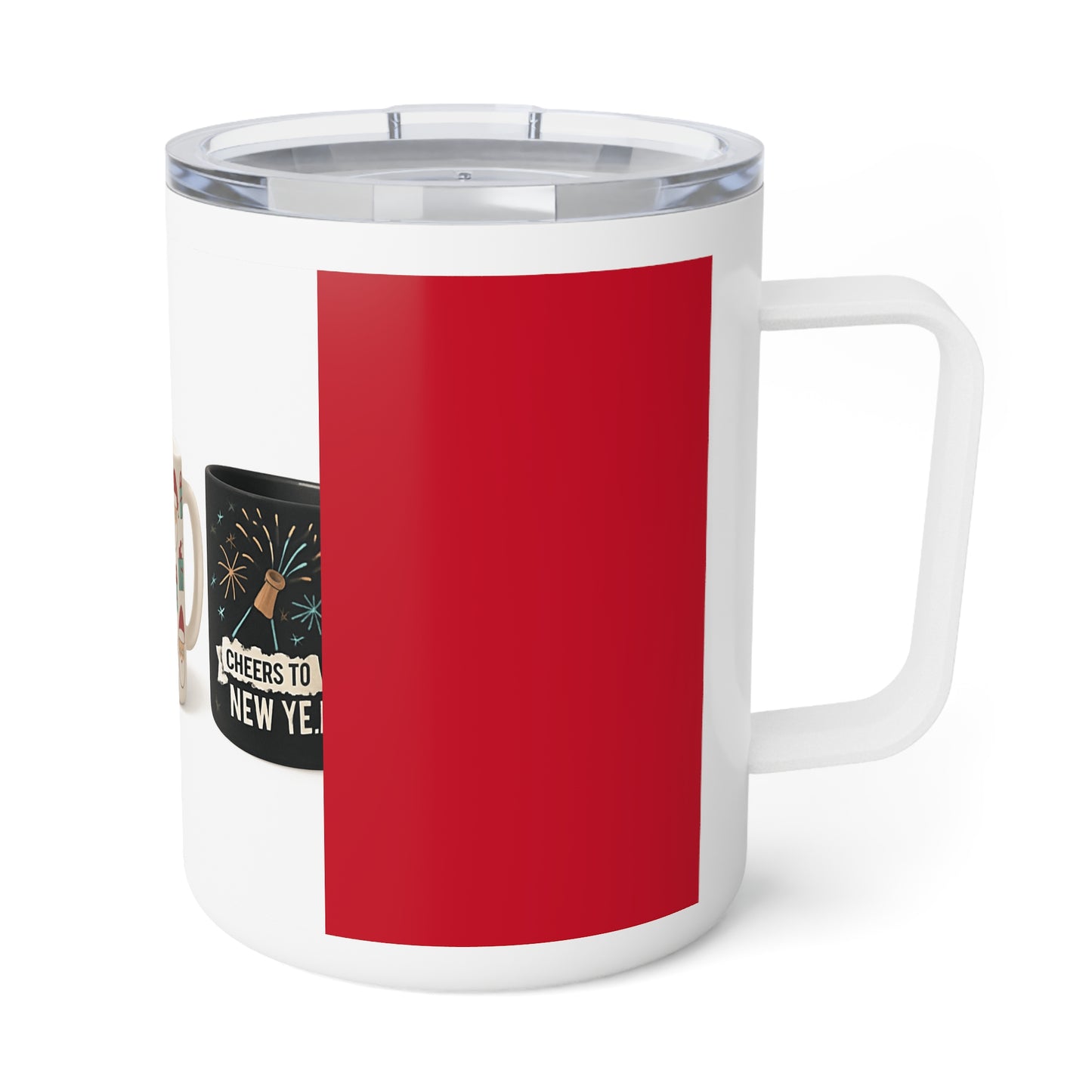 Festive Insulated Coffee Mug - 10oz Holiday Cheer