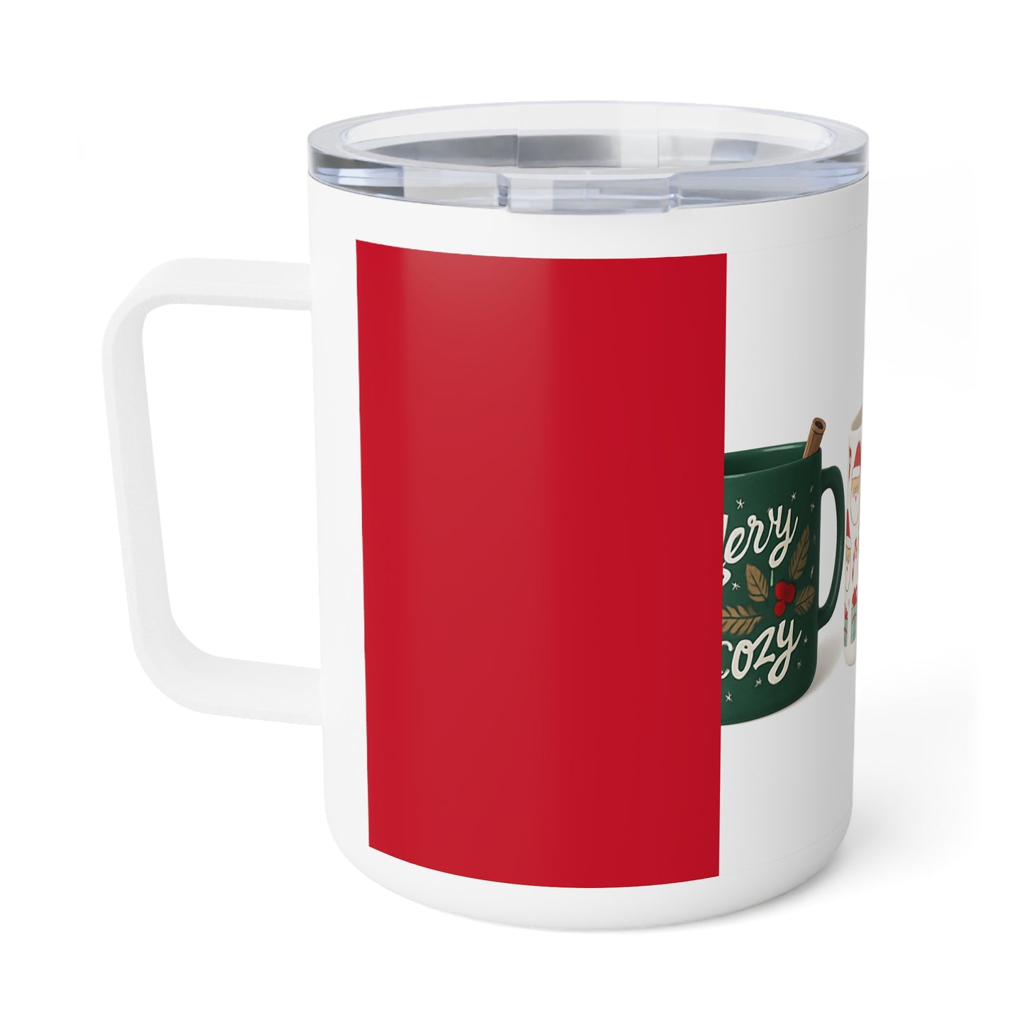 Festive Insulated Coffee Mug - 10oz Holiday Cheer