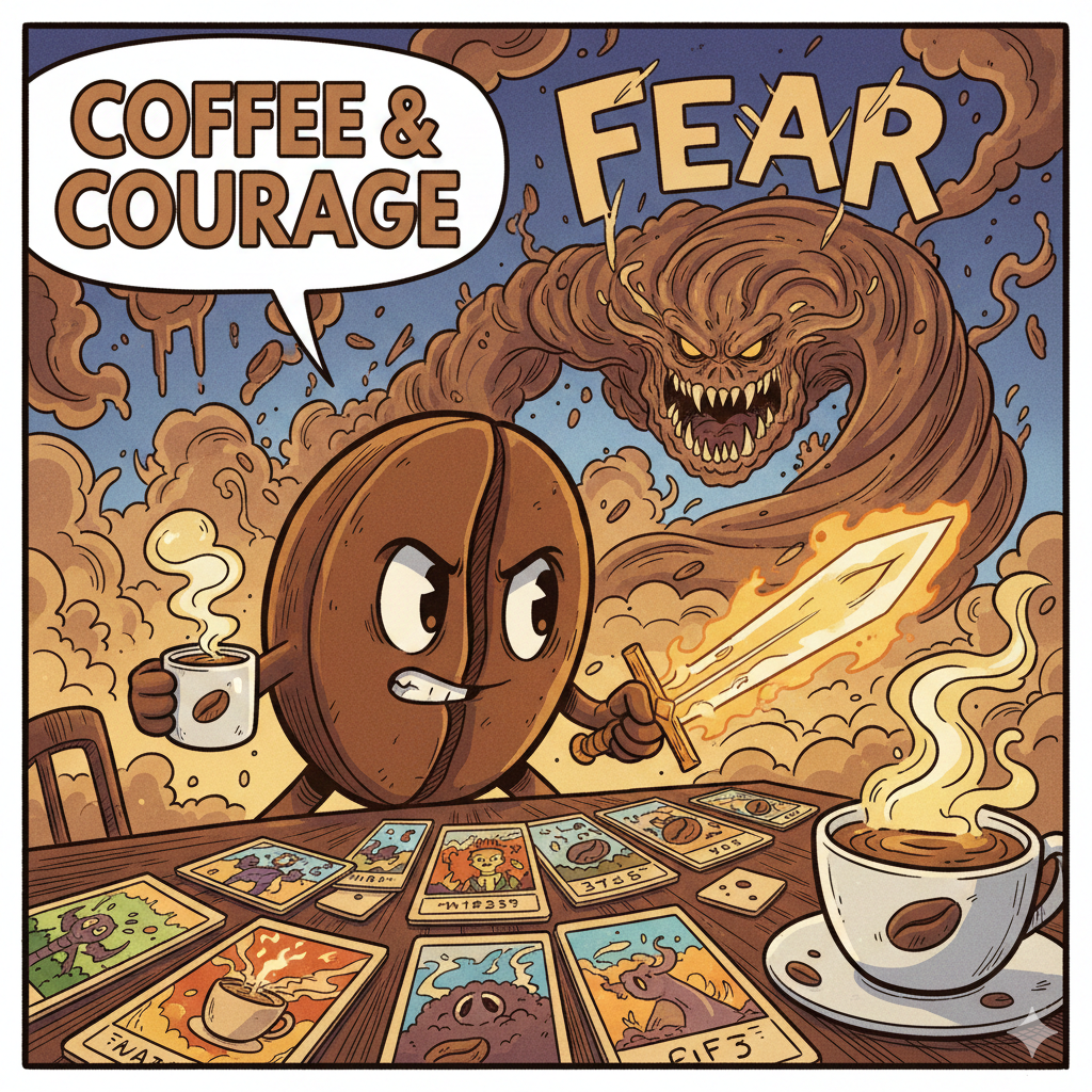 Coffee & Courage TM Storytelling Card Game (Instant PDF Download)