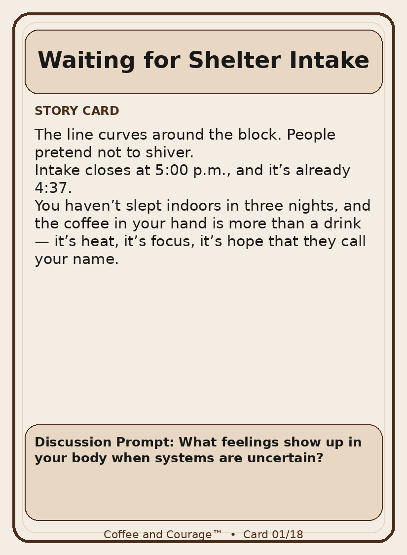 Coffee & Courage TM - Digital Card Deck (Preview Edition)