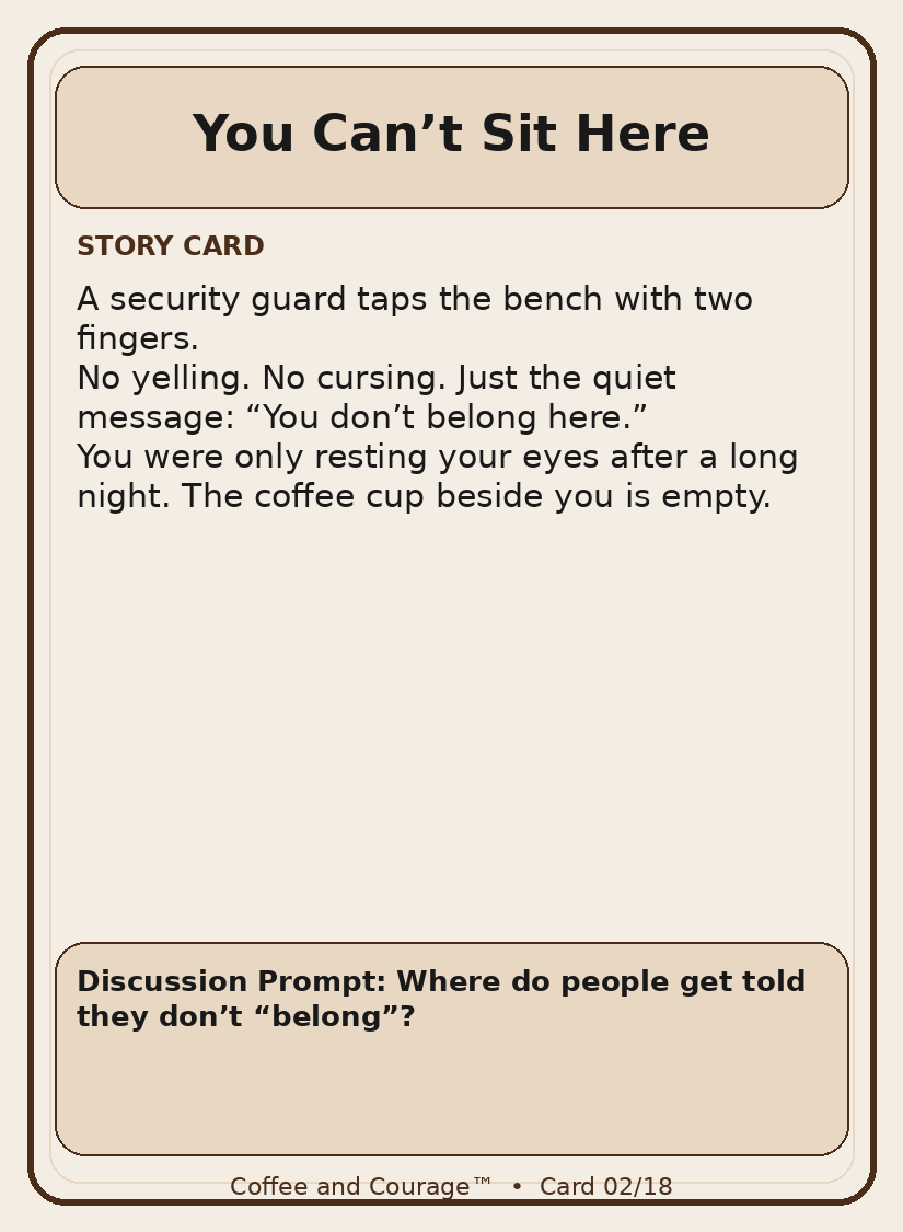 Coffee & Courage TM - Digital Card Deck (Preview Edition)
