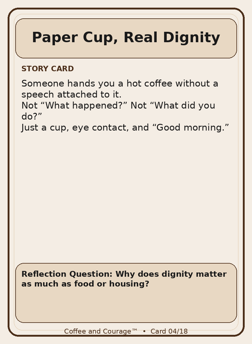 Coffee & Courage TM - Digital Card Deck (Preview Edition)