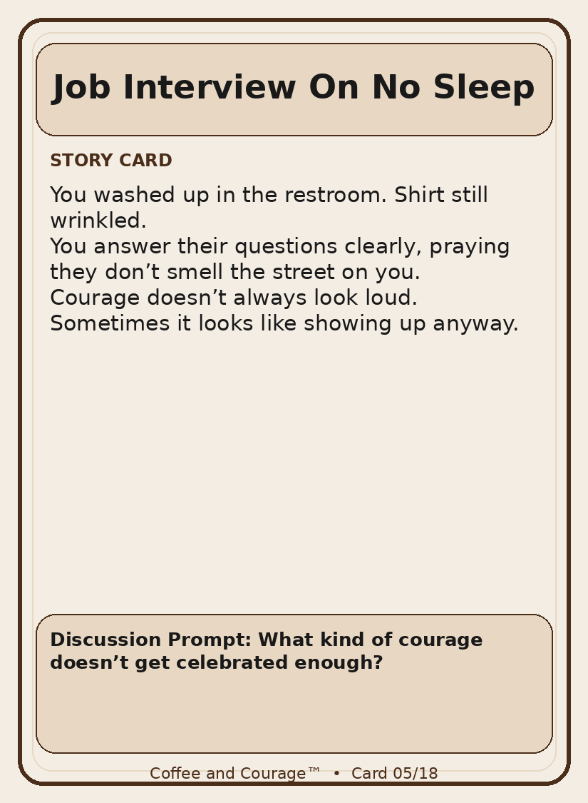 Coffee & Courage TM - Digital Card Deck (Preview Edition)