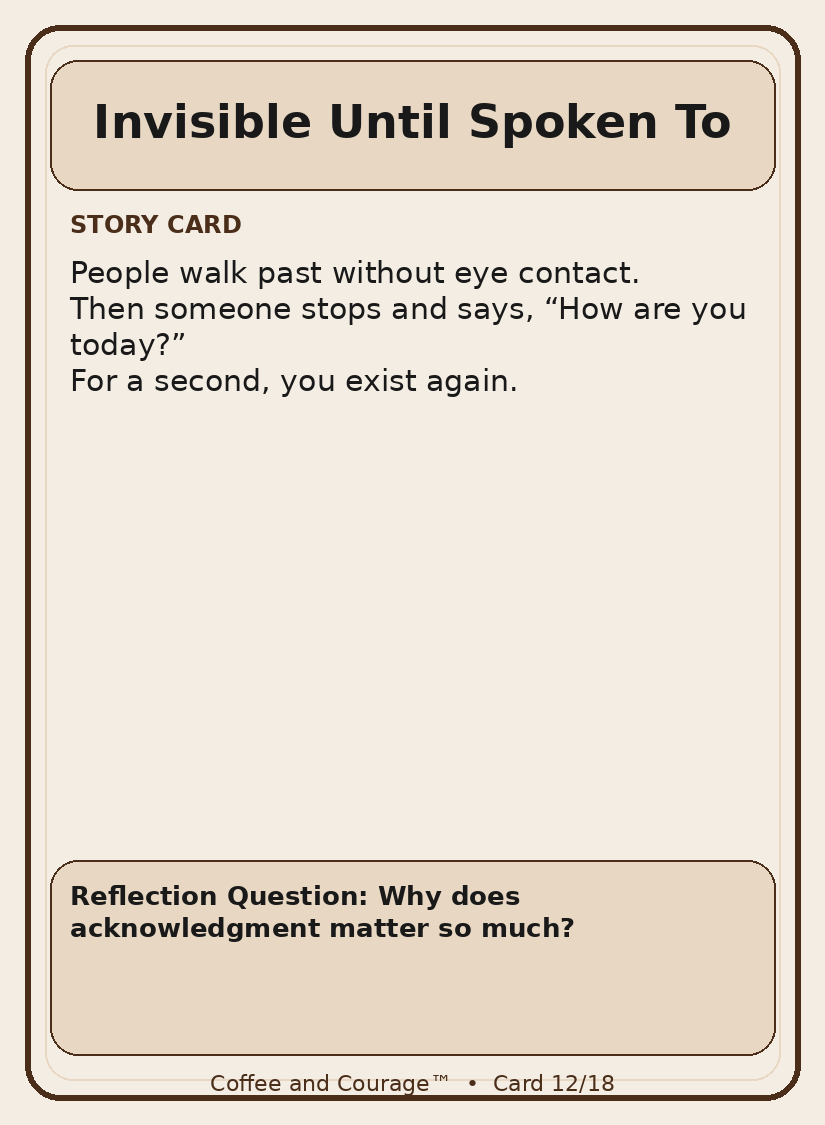 Coffee & Courage TM Story Cards- Digital Download (18 Cards)